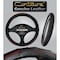 Dash Designs Comfort Grips Contourz Pro Grip Leather 14.5in - 15.5in Steering Wheel Cover - Black / Red 3402BK - alternate 4