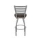 Holland Bar Stool Co 410 Jackie Stainless Steel 36in Swivel Bar Stool with Rein Coffee Seat 41036SS025 - alternate 8
