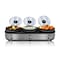 Megachef Triple 2.5 Qt Slow Cooker and Buffet Server in Silver and Black with 3 Ceramic Cooking Pots MC-1203 - alternate 9