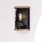 Vaxcel Kodiak 1 Light Black Cage Rustic Wall Sconce Bear and Tree Motif W0408 - alternate 1