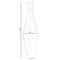 Uniquewise Tall 43 Inch Modern Bamboo Narrow Trumpet Floor Vase - Elegant Home Decoration, Modern Accent QI003889.3 - alternate 6