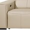Homeroots 170" Beige Top Grain Leather Reclining Metal USB Sofa 720419 - alternate 6