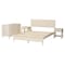Baxton Studio Primrose Mid-Century Ivory Fluted Wood King Size 4-Piece Bedroom Set 249-13819-13831-13823-ZORO - alternate 9