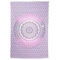 Homeroots 80" X 56" Purple And White Mandala Cotton Hanging Tapestry 397185 - alternate 1
