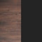 Flash Furniture 30" x 24" Tabletop, Seamless Surface Technology, Dark Brown with 22x22 Black Bar Height X-Base ST-REC2430-WBR-T2222B-GG - alternate 7