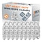 Jrex Safety Galvanized Steel Wire Rope Cable Clip Clamp - 1/4" U-Bolt Style, 24PK GCC14-JR-24PK - alternate 1