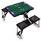 Picnic Time Family Of Brands Northwestern Wildcats - Football Field - Picnic Table Portable Folding Table, Black 811-00-175-435-0 - alternate 1