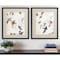 Homeroots Set Of Two Abstract Birds Black Framed Print Wall Art, 2PK 526061 - alternate 3