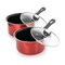 Gibson Everyday Cardinal 7 Piece Nonstick Steel Cookware Set in Red 127788.07 - alternate 8