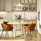 Z-Lite Rialto 5 Light Pendant, Matte White Outer, Signature Rubbed Brass Inner, 22 In W x 14.5 In H 1953-22MW - alternate 3