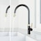 Vigo Bristol Single Handle Pull-Down Sprayer Kitchen Faucet in Matte Brushed Gold and Matte Black VG02033MGMB - alternate 7