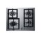 Summit 24in Wide 4-Burner Propane Gas Cooktop In Stainless Steel _x000D_ GCJ4SSLP - alternate 1
