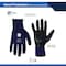 General Electric Unisex Dipped Gloves Black/Blue XL 1 pair GG215XLC - alternate 4