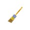 Wooster Paint Brush 1-1/2" W, 1-15/16" L China Bristle, Beaver Tail Handle, Amber Brown/Pearl Yellow 1233-1 1/2 - alternate 1
