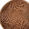 Homeroots 18in Brown Round Rattan Indoor Outdoor Handmade Tray With Handles 476489 - alternate 3