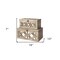 Homeroots 16" Natural and Brown Solid Wood Box 392590 - alternate 10