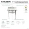 Kingston Brass 30" Carrara Marble Console Sink Set w/ Faucet in Carrara Marble White/Brushed Brass CKVPB3030MBSQ7 - alternate 6