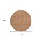 Homeroots 8' Terra Cotta And Brown Round Abstract Washable Indoor Outdoor Area Rug 594967 - alternate 7