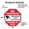 Signmission No Trespassing Protected by Video S, 18 Inch X 18 Inch, Vinyl Decal OC-D-18-92 - alternate 3