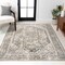 Jonathan Y Keesha Bold Distressed Medallion Low-Pile Machine-Washable Green/Cream 5 ft. x 8 ft. Area Rug WSH316C-5 - alternate 7