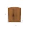 Homeroots Set Of Two Brown Wood Corner Accent Cabinet With Two Doors 712119 - alternate 3