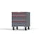 Strong Hold 3 drawer cabinet - (1x 6in, 2x 8in) - Red accents - Keyed Alike S3036-PCAAS-0305DS - alternate 3