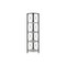 Homeroots 59" Gray Metal Four Tier Corner Bookcase 489791 - alternate 1