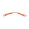Monoprice Cat6A Ethernet Patch Cable - Bendable UTP 30AWG 0.5ft Orange 49095 - alternate 3
