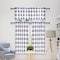Simple Deluxe Buffalo Plaid Check Kitchen Tier Curtains, Short Small Window Gingham Curtain for Cafe, Bathroom, K HICURTBLKOUTBUFFALO2636WHTGRY - alternate 7