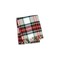 Homeroots 55" X 70" Black Red And White Plaid Cotton Blend Plush Throw Blanket with Fringe 702223 - alternate 3