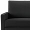 Homeroots 69" Black Velvet Sofa With Dark Brown Legs 543716 - alternate 6