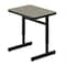 Correll HPL Student Desk, 20 in D X 27 in W X Particleboard, Savannah Sand W/ Black Band CSA2027-54 - alternate 1