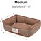 Simple Deluxe FluffyDream Dog Bed, Super Soft Calming Pet Bed with Pillow Edge, Suitable for Dogs Up to 30 lbs, 2 PTDBEDCUD2420TAN - alternate 7