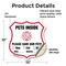 Signmission Pets Inside Shield Sign Alert Please Sav, 12 Inch X 12 Inch, Vinyl Decal SHI-D-12-429 - alternate 4