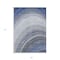 Homeroots 5' X 8' Denim Blue And Navy Blue Abstract Washable Indoor Outdoor Area Rug 577290 - alternate 8