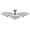 Corbett Lighting Cologne 3 Light Integrated LED Flush Mount in Vintage Brass 521-45-VB - alternate 1