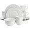 Elama Henryi 16 Piece Porcelain Dinnerware Set in White ELM-HENRYI-16 - alternate 1