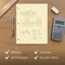 Roaring Spring Case of Engineering Pads, 8.5" x 11", 100 Sheets, 5x5 Grid, Heavy Backing Board, 3-Hole Punched, PK24 95182cs - alternate 4