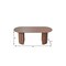 Homeroots 79" Brown Solid Wood Double Pedestal Base Oval Dining Table 720469 - alternate 5