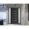 Vdomdoors Front Exterior Prehung Metal-Plastic Door, Manux 8415 Matte Black, 2 Side Sidelite Transoms, Office MANUX8415EXD-BLK-W12+30+12xH80-RH - alternate 2