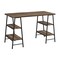 Homeroots 47" Brown and Black Wood and Metal Sled Computer Desk 489846 - alternate 7