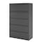 Hirsh 42" W 5 Drawer Lateral File Cabinet, Charcoal, A4/Legal/Letter 17651 - alternate 8