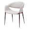 Homeroots Set of Two Beige and Brown Upholstered Faux Leather Open Back Dining Arm Chairs 555880 - alternate 9