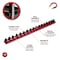 Performance Tool 3/8 in. Dr. Magnetic Socket Rail, Magnetic, 17 Socket Capacity, Foam W38003 - alternate 2