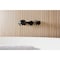 Kingston Brass Two-Handle Wall Mount Tub Faucet with Knurled Handle, Matte Black KS5020RKX - alternate 4