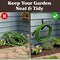 Pure Garden Wall Mount Garden Hose Holder for 100 ft Hose, Steel Outdoor Hanger Black 50-LG410 - alternate 9
