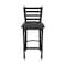 Holland Bar Stool Co 25" Stationary Counter Stool, Black Wrinkle, Canter Iron Seat 40025BW008 - alternate 7