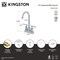 Kingston Brass Double-Handle 4" Centerset High-Arc Bar Faucet, Polished Chrome FB8491CML - alternate 5