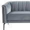 Homeroots 76" Gray Sofa With Silver Legs 480906 - alternate 10