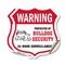 Signmission 24 Hour Surveillance Shield Sign Warning, 18 inch X 18 inch, Vinyl Decal, 2PK SHI-D-2PACK-18-350 - alternate 1